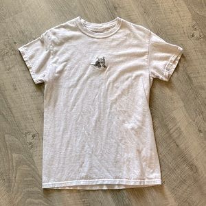 Embroidered cat Tee